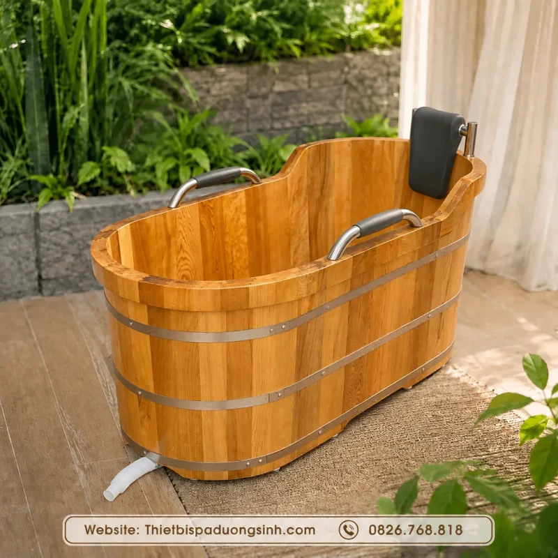 Bồn Bằng Gỗ Pơ Mu – Bồn Tắm Gỗ Pơ Mu Cao Cấp, Sang Trọng Và Bền Đẹp
