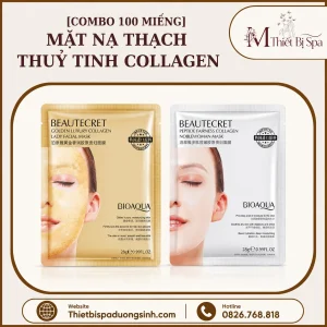 [Combo 100 Miếng] Mặt Nạ Thủy Tinh Collagen Tinh Chất Dưỡng Trắng Căng Bóng