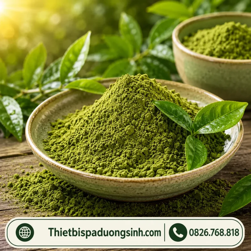 Bột Trà Xanh Nguyên Chất 100% Mặt Nạ Trà Xanh Đắp Mặt Bóc Bã Nhờn, Ngừa Mụn, Mờ Thâm 1000G
