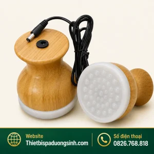 Cốc Nhiệt Hồng Quang – Cốc Hồng Quang Thần Cứu Trị Liệu Có Đèn Massage Đả Thông Kinh Lạc