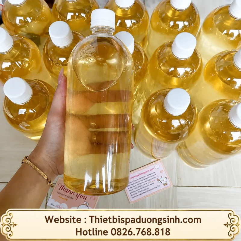 TINH DẦU DỪA NGUYÊN CHẤT 100% CHAI 1000ML – DƯỠNG DA, CHĂM SÓC TÓC & MASSAGE