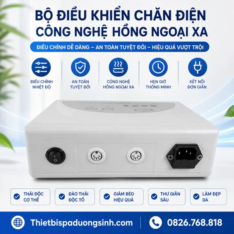 Chăn Điện Giảm Béo Tắm Trắng Xông Hơi 80x180cm – Chăn Xông Hơi Hấp Trắng Cho Spa