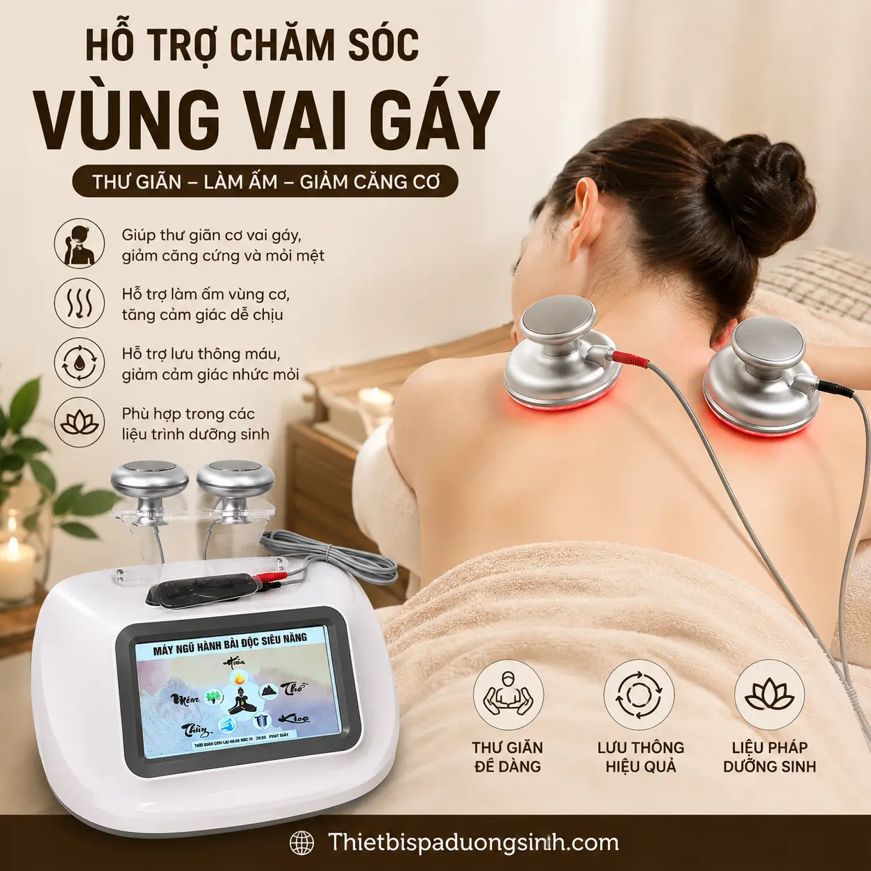 11 Máy Ngũ Hành Tam Thông Kèm 2 Miếng Dán Điện Cực – Thiết Bị Hỗ Trợ Massage Dưỡng Sinh Chuyên Sâu