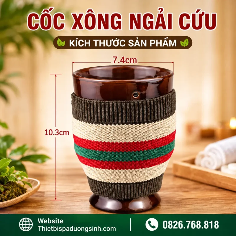 Cốc Xông Ngải Cứu Dưỡng Sinh – Cốc Phù Dương Cạo Gió