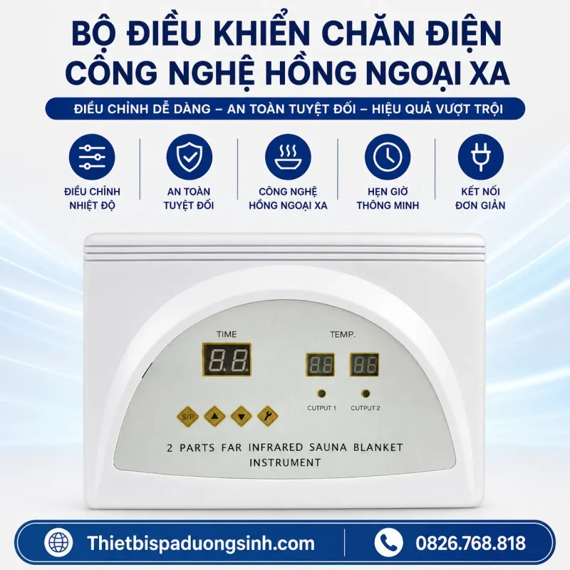 Chăn Điện Giảm Béo Tắm Trắng Xông Hơi 80x180cm – Chăn Xông Hơi Hấp Trắng Cho Spa