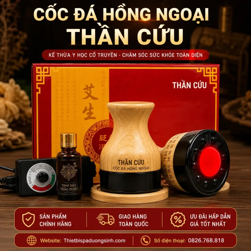 Cốc Hồng Quang Thần Cứu – Cốc Nhiệt Hồng Quang, Máy Đả Thông Kinh Lạc Dùng Trong Spa Đông Y
