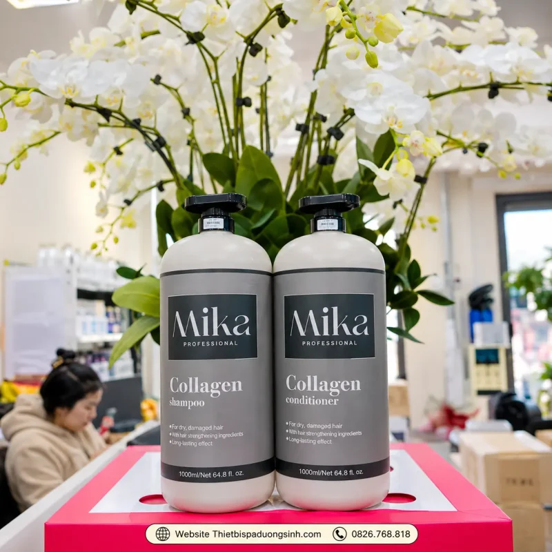 Dầu Gội Collagen MIKA – Phục Hồi Tóc Hư Tổn, Hỗ Trợ Giảm Dầu Bết, Gàu Và Gãy Rụng