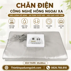 Chăn Điện Giảm Béo Tắm Trắng Xông Hơi 80x180cm – Chăn Xông Hơi Hấp Trắng Cho Spa