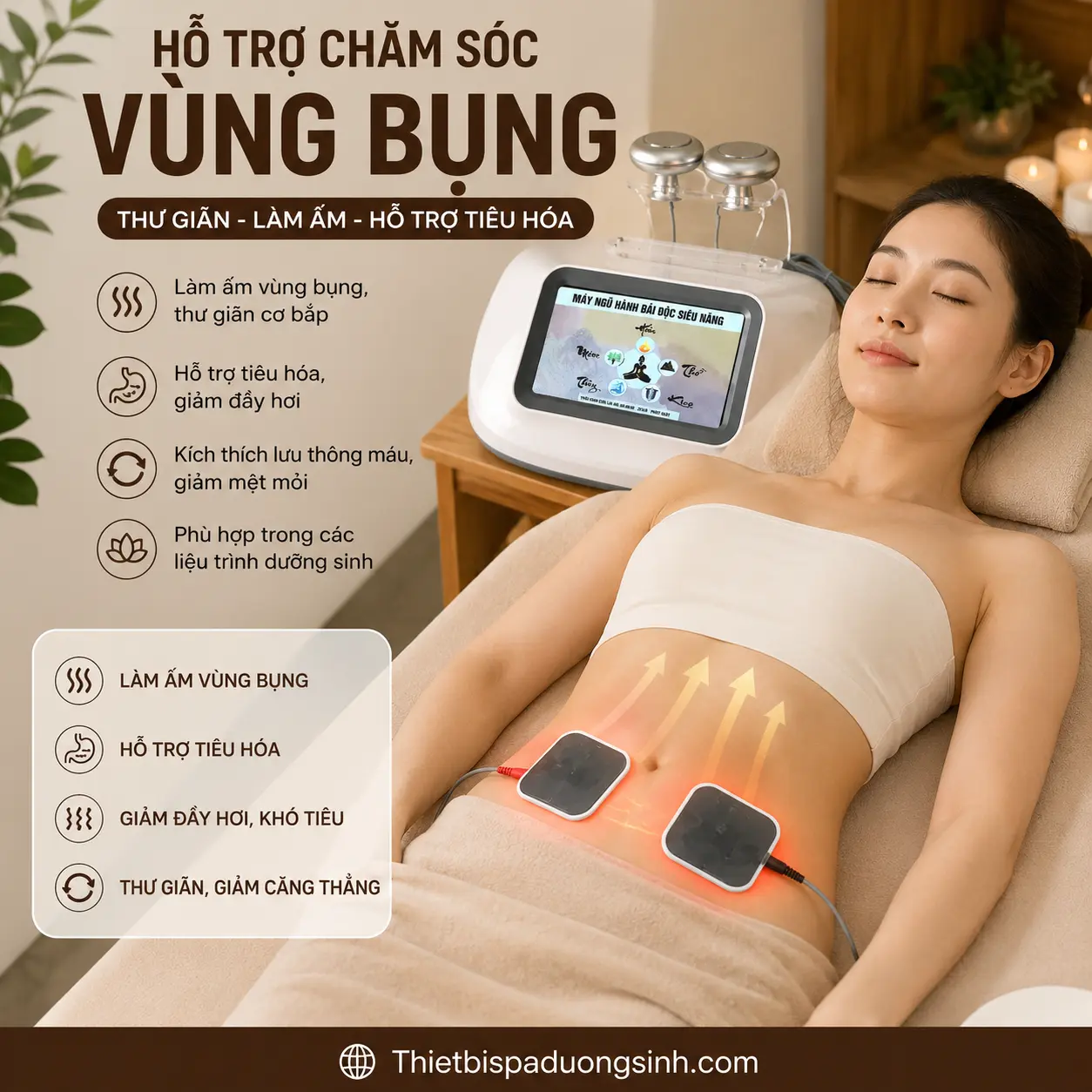 13 Máy Ngũ Hành Tam Thông Kèm 2 Miếng Dán Điện Cực – Thiết Bị Hỗ Trợ Massage Dưỡng Sinh Chuyên Sâu