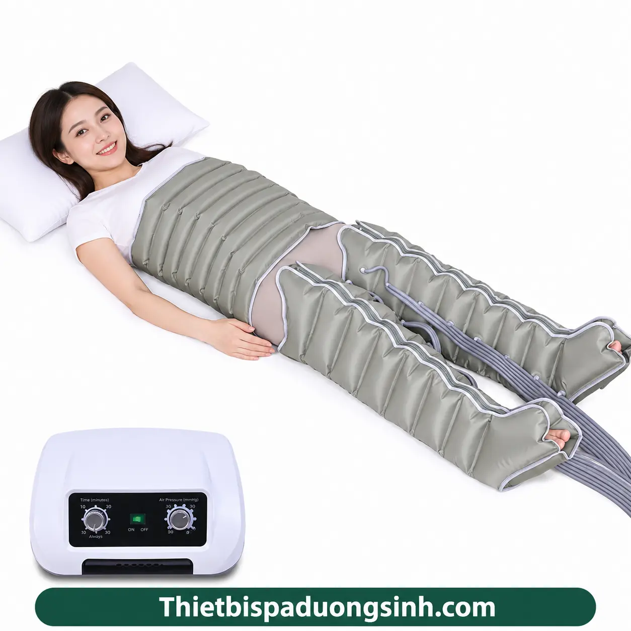13 (6 KHOANG ĐỦ BỘ) Máy Nén Ép Suy Giãn Tĩnh Mạch – Máy Nén Ép Trị Liệu, Massage Chân Đa Năng, Nén Khí