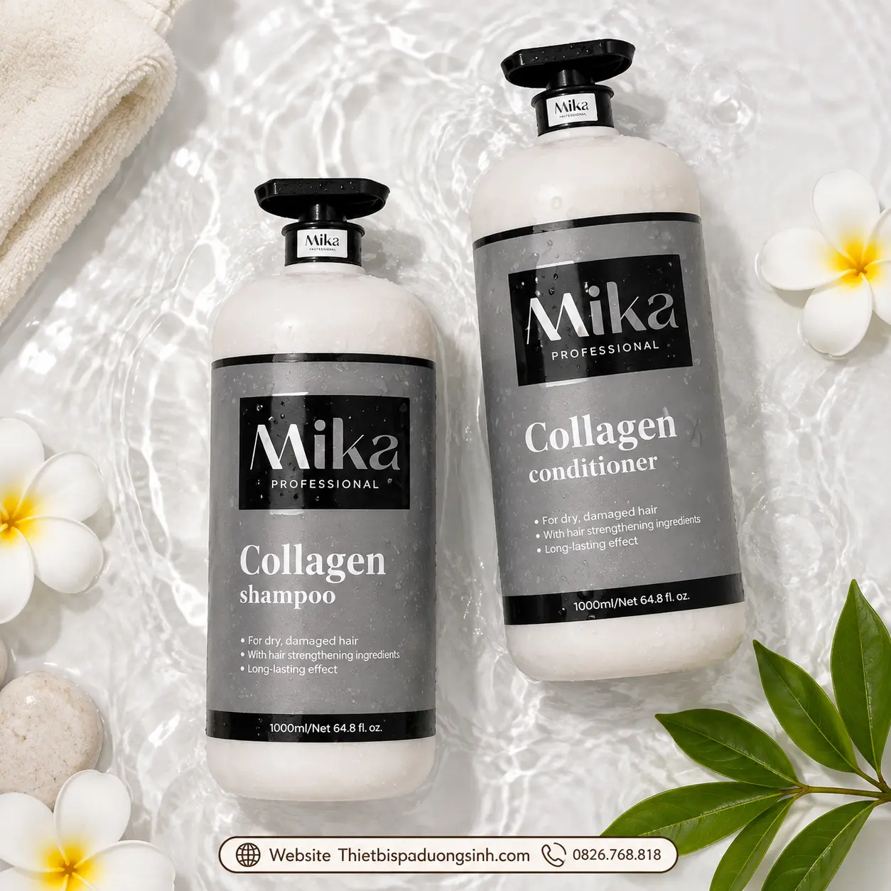 13 Dầu Gội Collagen MIKA – Phục Hồi Tóc Hư Tổn, Hỗ Trợ Giảm Dầu Bết, Gàu Và Gãy Rụng