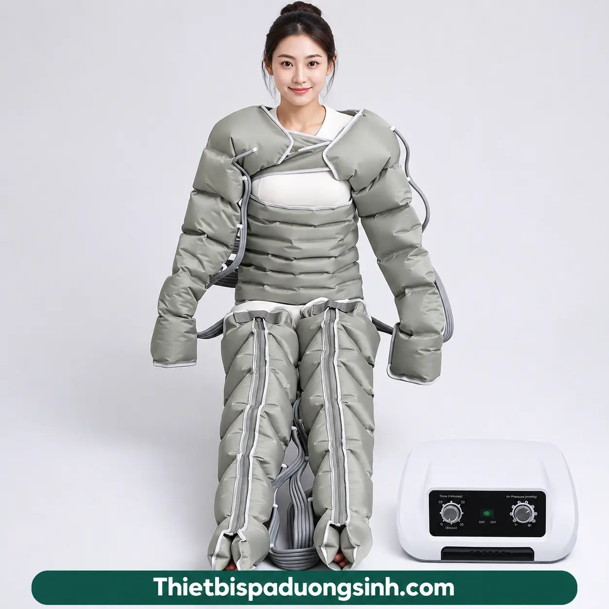 14 (6 KHOANG ĐỦ BỘ) Máy Nén Ép Suy Giãn Tĩnh Mạch – Máy Nén Ép Trị Liệu, Massage Chân Đa Năng, Nén Khí