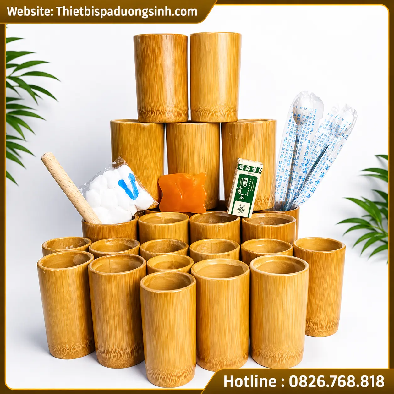 15 GIÁC HƠI TRÚC SIÊU BỀN ĐẸP – ỐNG GIÁC HƠI BẰNG TRÚC ĐỦ KÍCH CỠ – TẶNG KÈM DỤNG CỤ GIÁC