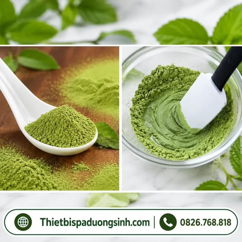 Bột Trà Xanh Nguyên Chất 100% Mặt Nạ Trà Xanh Đắp Mặt Bóc Bã Nhờn, Ngừa Mụn, Mờ Thâm 1000G