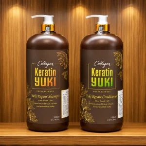 Dầu Gội Xả YUKI Keratin Collagen 2000ml – Chăm Sóc Tóc Khô Xơ, Cho Tóc Mềm Mượt & Bóng Khỏe