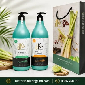 Cặp Dầu Gội Xả ĐL DLE Lemongrass Complex 750ml – Chăm Sóc Tóc Sả Chanh Cao Cấp