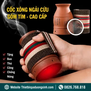 Cốc Xông Ngải Cứu Dưỡng Sinh – Cốc Phù Dương Cạo Gió