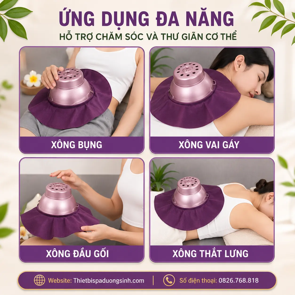 2 Hộp Xông Ngải Cứu Đa Năng – Sử Dụng Cho Toàn Bộ Cơ Thể, Massage Dưỡng Sinh Đông Y