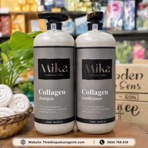 Dầu Gội Collagen MIKA – Phục Hồi Tóc Hư Tổn, Hỗ Trợ Giảm Dầu Bết, Gàu Và Gãy Rụng
