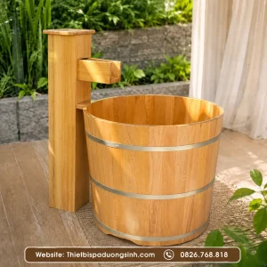 Bồn Tắm Đứng Bằng Gỗ – Bồn Tắm Gỗ Cao Cấp Cho Spa, Gia Đình