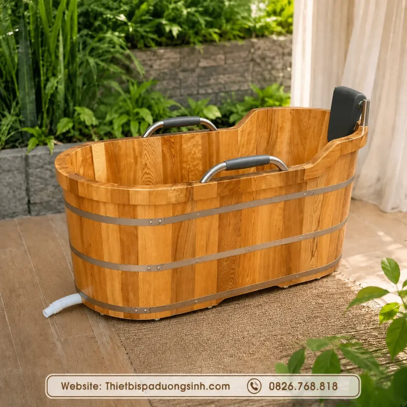 Bồn Bằng Gỗ Pơ Mu – Bồn Tắm Gỗ Pơ Mu Cao Cấp, Sang Trọng Và Bền Đẹp