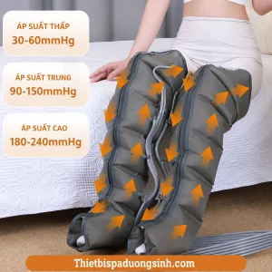 (6 KHOANG ĐỦ BỘ) Máy Nén Ép Suy Giãn Tĩnh Mạch – Máy Nén Ép Trị Liệu, Massage Chân Đa Năng, Nén Khí