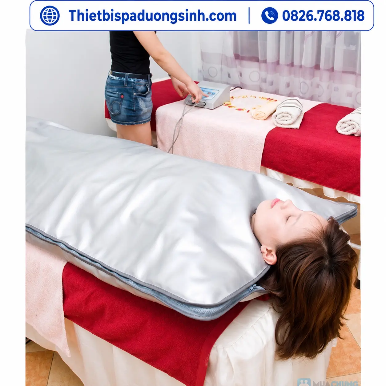 3 Chăn Điện Giảm Béo Tắm Trắng Xông Hơi 80x180cm – Chăn Xông Hơi Hấp Trắng Cho Spa