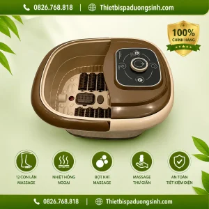 Máy Ngâm Chân Massage Cao Cấp – Bồn Ngâm Chân Tự Làm Nóng Nước, Sục Khí, Massage Thư Giãn