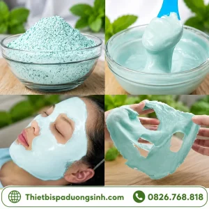 Bột Mặt Nạ Dẻo Bạc Hà Đắp Mặt Đẹp Da – Mặt Nạ Bạc Hà Giảm Mụn, Hỗ Trợ Trắng Da, Se Khít Lỗ Chân Lông Gói 1000g
