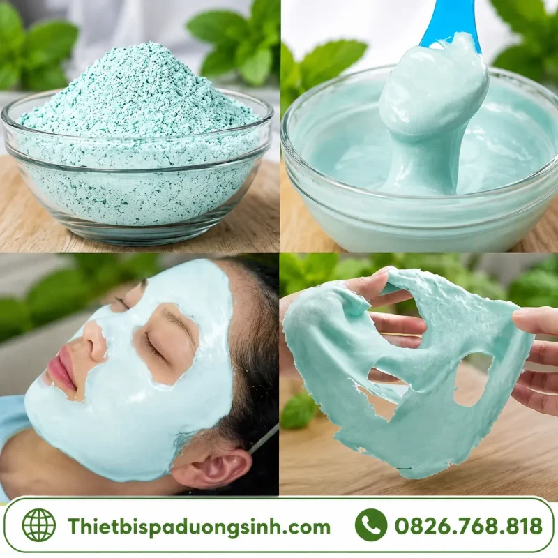 Bột Mặt Nạ Dẻo Bạc Hà Đắp Mặt Đẹp Da – Mặt Nạ Bạc Hà Giảm Mụn, Hỗ Trợ Trắng Da, Se Khít Lỗ Chân Lông Gói 1000g