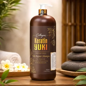 Dầu Gội Xả YUKI Keratin Collagen 2000ml – Chăm Sóc Tóc Khô Xơ, Cho Tóc Mềm Mượt & Bóng Khỏe