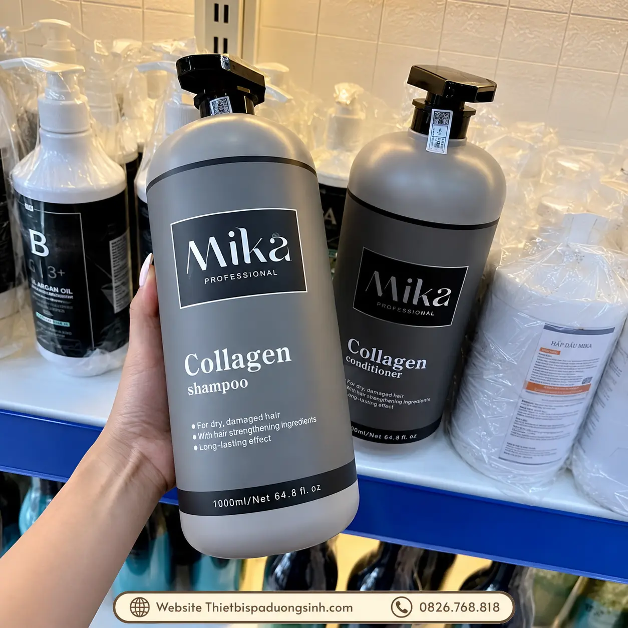 3 Dầu Gội Collagen MIKA – Phục Hồi Tóc Hư Tổn, Hỗ Trợ Giảm Dầu Bết, Gàu Và Gãy Rụng
