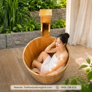 Bồn Tắm Đứng Bằng Gỗ – Bồn Tắm Gỗ Cao Cấp Cho Spa, Gia Đình