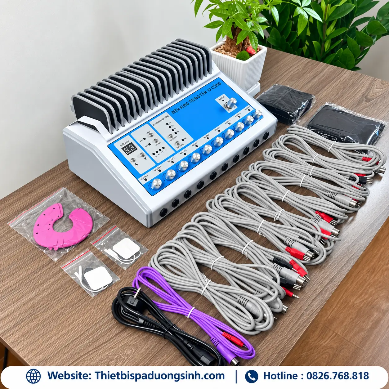 3 Máy Điện Trung Tần 10 Công Kèm Chỉnh Nhiệt – 10 Kênh Độc Lập