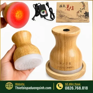 Cốc Nhiệt Hồng Quang – Cốc Hồng Quang Thần Cứu Trị Liệu Có Đèn Massage Đả Thông Kinh Lạc
