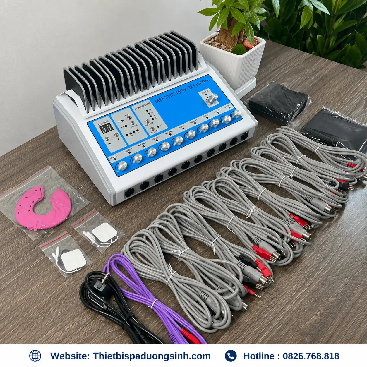 4 Máy Điện Trung Tần 10 Công Kèm Chỉnh Nhiệt – 10 Kênh Độc Lập
