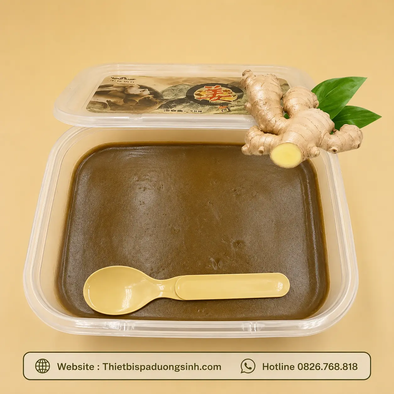 4 Bùn Gừng Dưỡng Sinh Giảm Béo Đắp Bùn Giảm Đau Nhức Xương Khớp Hộp 1kg