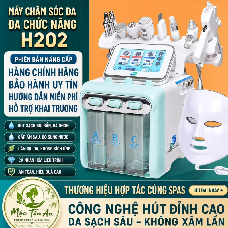 Máy Chăm Sóc Da Cao Cấp 10in1 H2O2 – Giải Pháp Chăm Sóc Da Toàn Diện Cho Spa & Thẩm Mỹ Viện