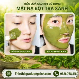 Bột Trà Xanh Nguyên Chất 100% Mặt Nạ Trà Xanh Đắp Mặt Bóc Bã Nhờn, Ngừa Mụn, Mờ Thâm 1000G