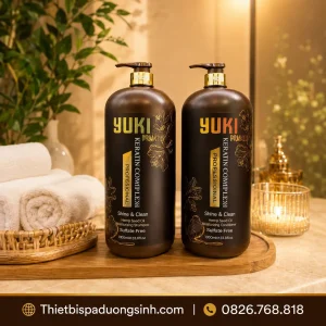 Dầu Gội Xả YUKI Plus Collagen & Keratin 2000ml– Chăm Sóc Tóc Mềm Mượt, Bóng Khỏe
