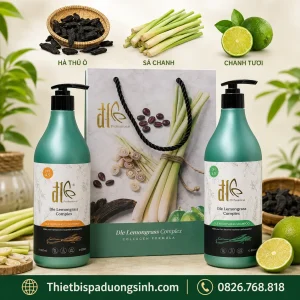 Cặp Dầu Gội Xả ĐL DLE Lemongrass Complex 750ml – Chăm Sóc Tóc Sả Chanh Cao Cấp