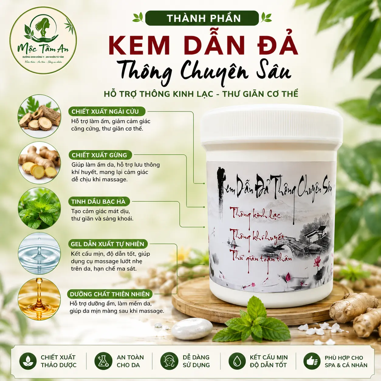 5 Kem Dẫn Đả Thông Chuyên Sâu – Hỗ Trợ Thông Kinh Lạc