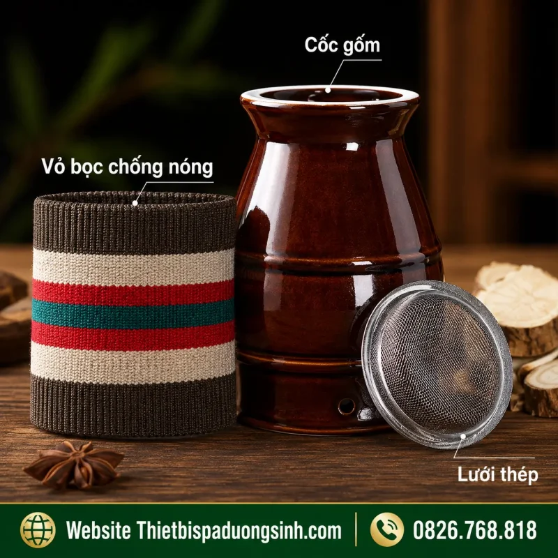Cốc Xông Ngải Cứu Dưỡng Sinh – Cốc Phù Dương Cạo Gió
