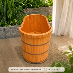 Bồn Tắm Gỗ Bo Viền – Thiết Kế Sang Trọng, Chắc Chắn Cho Không Gian Thư Giãn