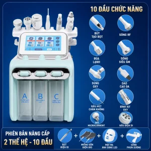 Máy Chăm Sóc Da Cao Cấp 10in1 H2O2 – Giải Pháp Chăm Sóc Da Toàn Diện Cho Spa & Thẩm Mỹ Viện