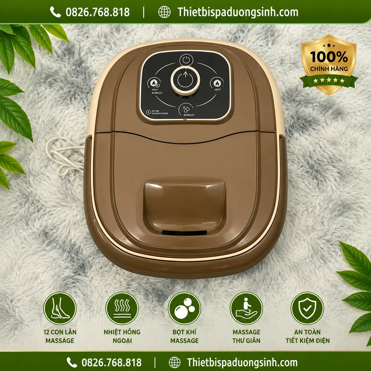 6 Máy Ngâm Chân Massage Cao Cấp – Bồn Ngâm Chân Tự Làm Nóng Nước, Sục Khí, Massage Thư Giãn