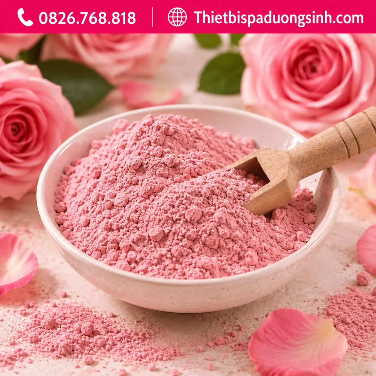 6 Bột Dẻo Mặt Nạ Hoa Hồng Collagen Cánh Hoa Hồng 1000g – Mặt Nạ Đắp Mặt Dưỡng Da Mềm Mịn Cho Spa