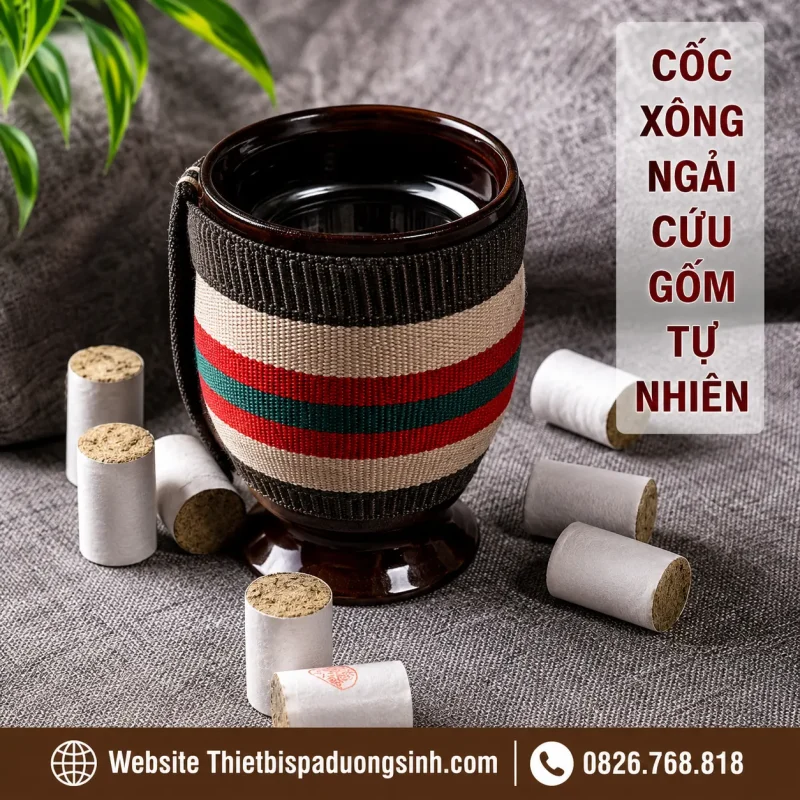 Cốc Xông Ngải Cứu Dưỡng Sinh – Cốc Phù Dương Cạo Gió