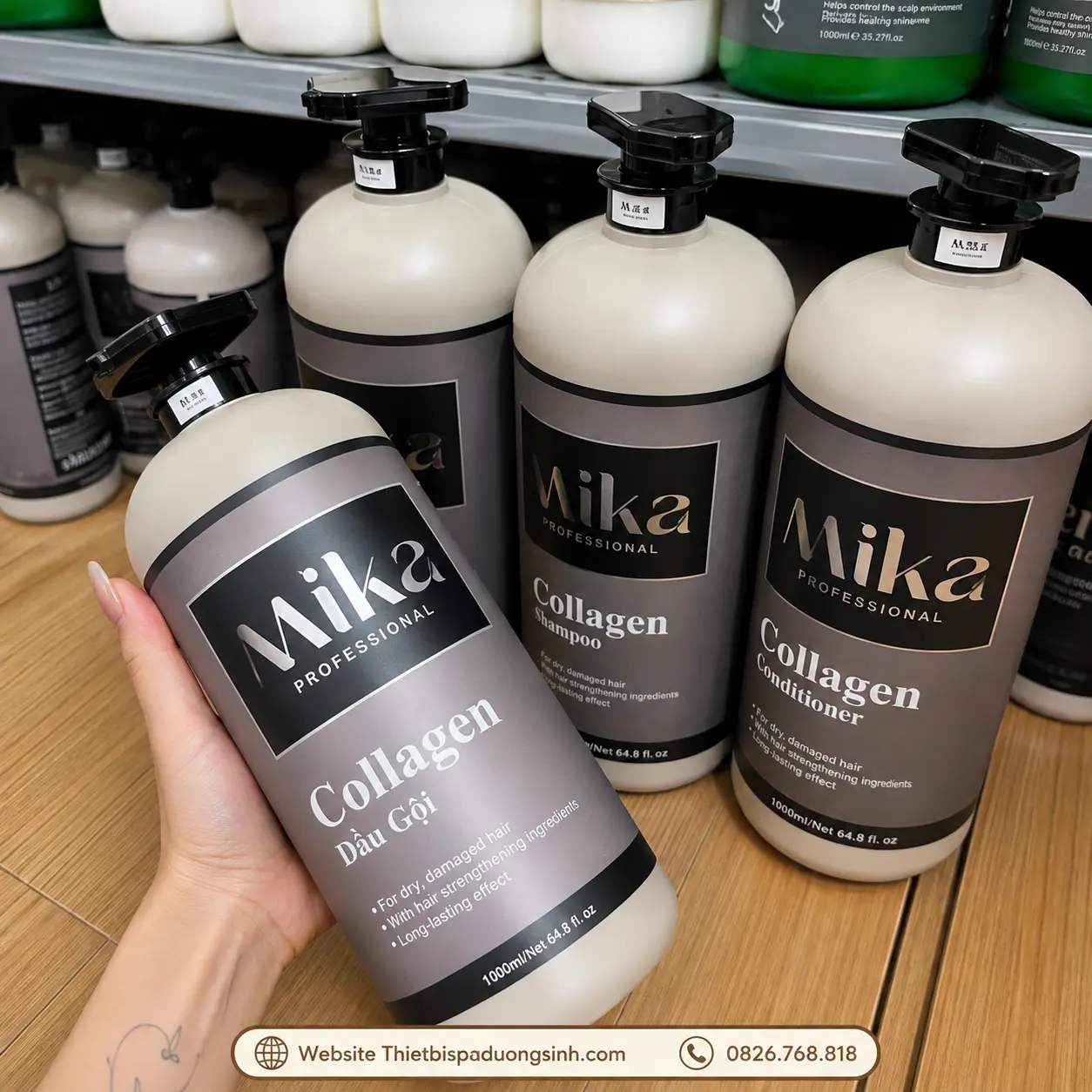 6 Dầu Gội Collagen MIKA – Phục Hồi Tóc Hư Tổn, Hỗ Trợ Giảm Dầu Bết, Gàu Và Gãy Rụng