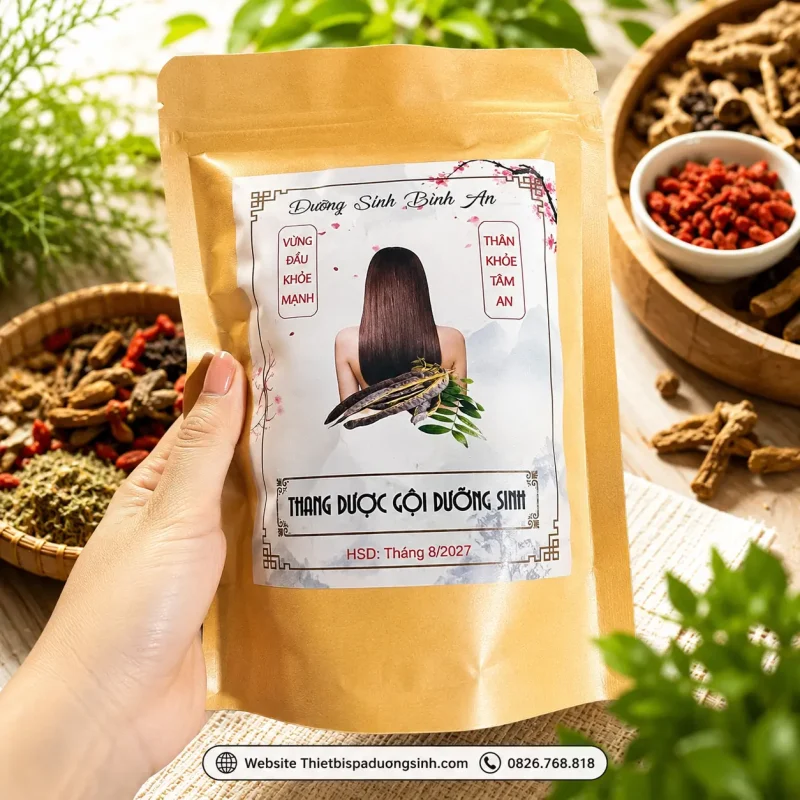 Gói 30 Túi Lọc Thang Dược Gội Đầu Dưỡng Sinh 20 Vị Thảo Mộc Thiên Nhiên
